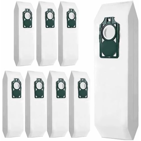 8 Pack Replacement HEPA RLH-6 Vacuum Bags for Riccar Supralite R10S, R10P, R10CV, R10D, R10O, R10SAND, R17,AND Upright Vacuums Cleaner Replace Part RLH6 SLH6