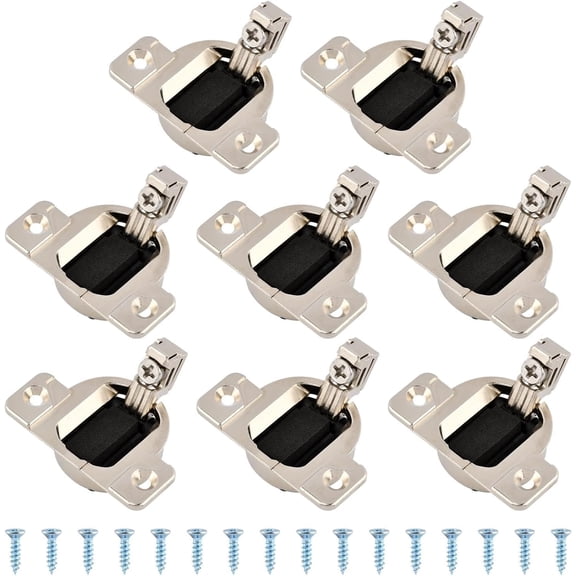 8-Pack Replacement for Blum 110 Degree Screw-in Compact 33 Cabinet Door Hinges, with Screws, Mounting Plate Not Included