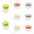 thumbnail image 1 of 8 Pack Reusable Freezer Containers with Lids - Airtight Leakproof Plastic Storage for Sauces, Dips, Dressings, Clear Food Containers, 1 of 9
