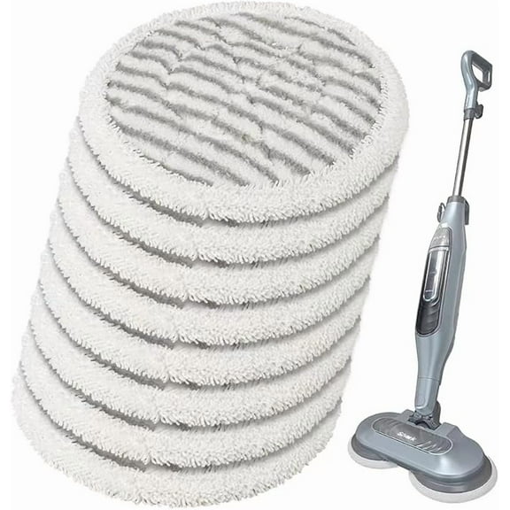 8 Pack S7001 Pads Replacement Steam Mop Pads for Shark S8201 S7000 S7201 S7000AMZ S7001TGT Series Steam Mop Pads,Steam&Scrub All-in-One Scrubbing Mop Pads