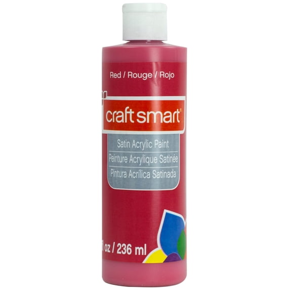 Craft Smart Satin Acrylic Paint, 8oz., 8 Pack