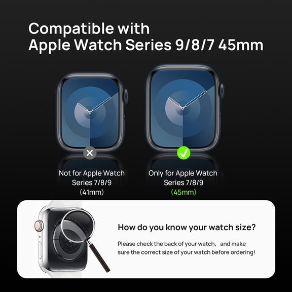8-Pack Screen Protector for Apple Watch S9/S8/S7 (41mm) SODI SP04
