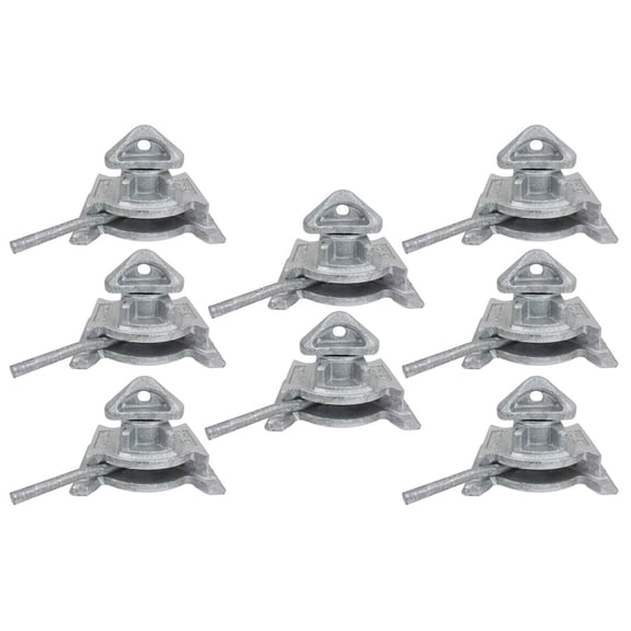 (8 Pack Sea Rail Shipping Container Manual Twist Lock - Dovetail Style - Used to Secure Shipping Containers to Flat Surfaces/Ground