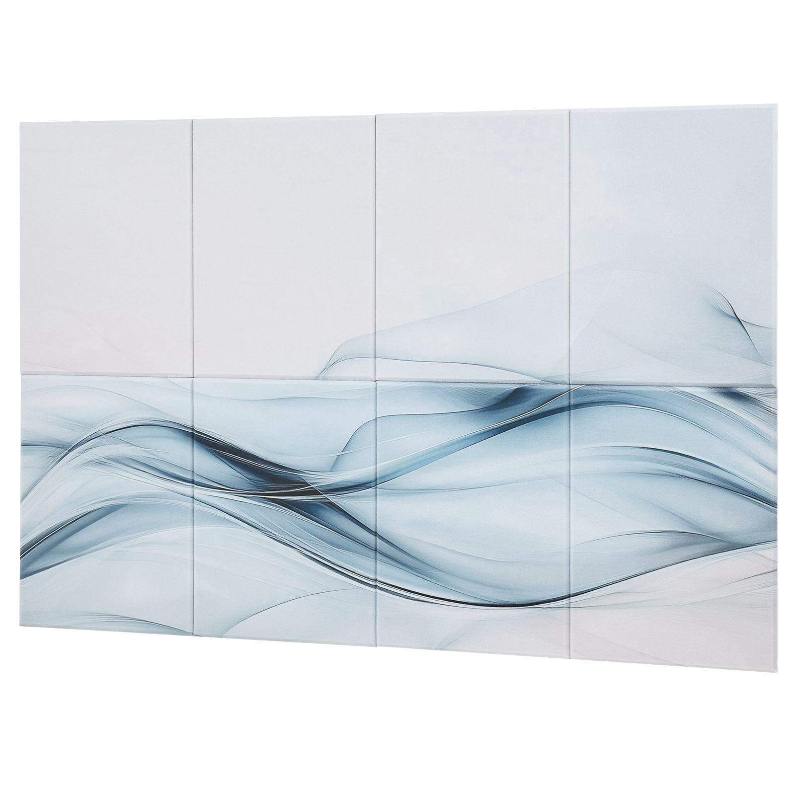 8 Pack Self Adhesive Acoustic Panels 47.24x23.62x0.4 Inch Soundproof Wall Tiles Decorative Art Panels for Home Office Studio Game Room Home Theater Minimalist Style