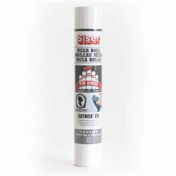 8 Pack: Siser EasyWeed Heat Transfer Vinyl Mega Roll - White