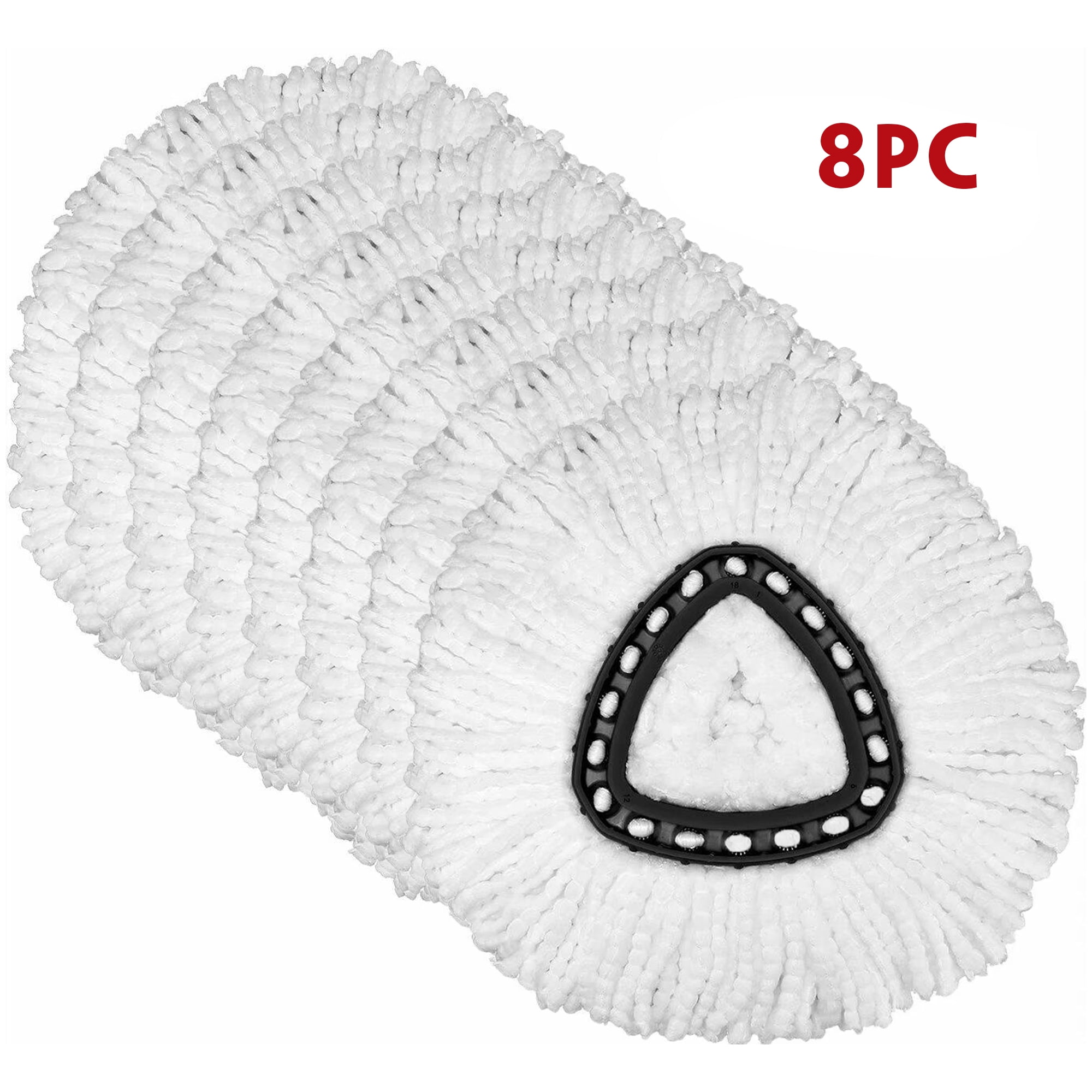8 Pack Spin Mop Refill Replacement Head Compatible with O, Microfiber