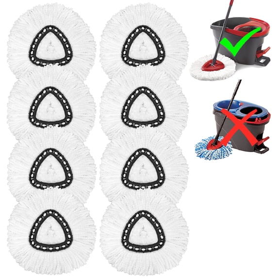 O-Cedar EasyWring Spin Mop Replacement Head, Microfiber Refill, 1 Count, Machine Washable 20 Pack