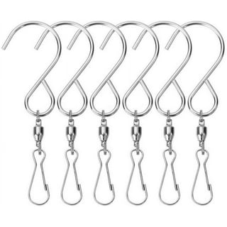 Travelwant 24Pcs Swivel Hooks Clips Smooth Spinning Dual Clip for