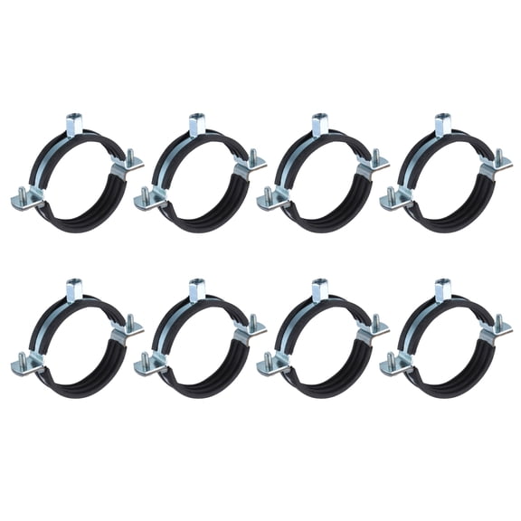 8 Pack Split Ring Pipe Hanger, 75mm/3inch Adjustable Pipe Bracket Clamp