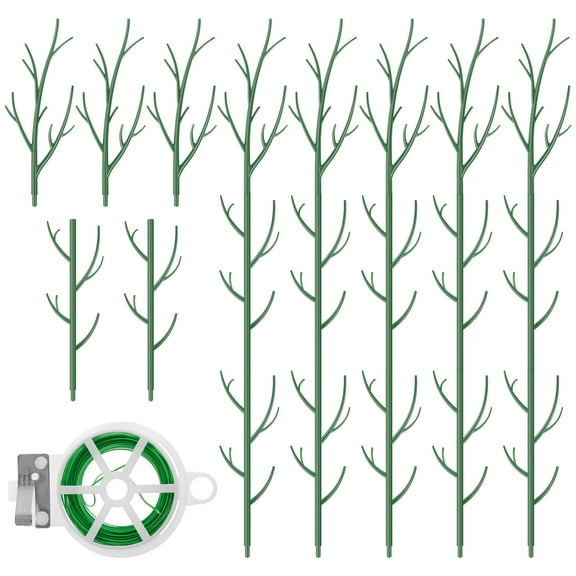 8 Pack Stackable Plant Support Stakes, Climbing Plant Support Structures for Monstera, Pothos, Philodendron Garden Plant Stakes for Indoor Outdoor Plants