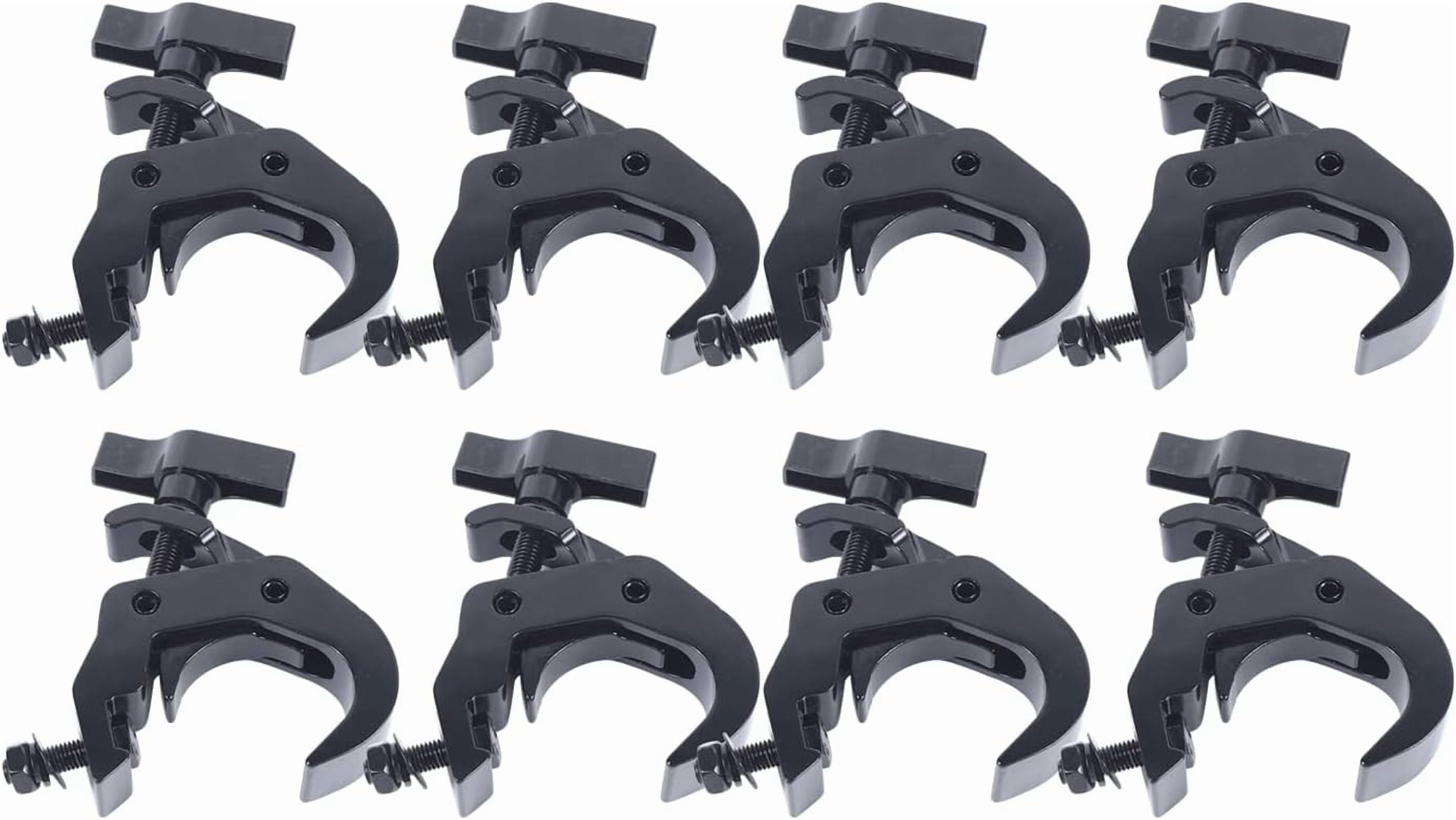 8 Pack Stage Lighting Clamps,Heavy Duty DJ Light Truss Fits 40-52MM Load 330lb,Aluminum Alloy Premium Pro Truss Clamp