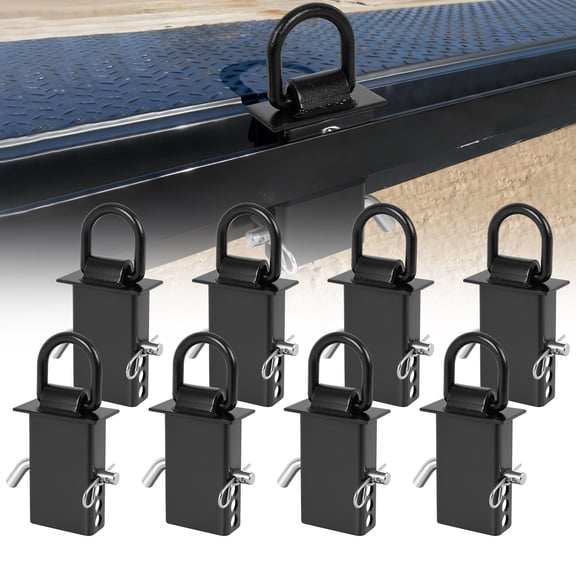 8 Pack Stake Pocket D Ring, Tie-Down Utility for Trailers and Flatbeds