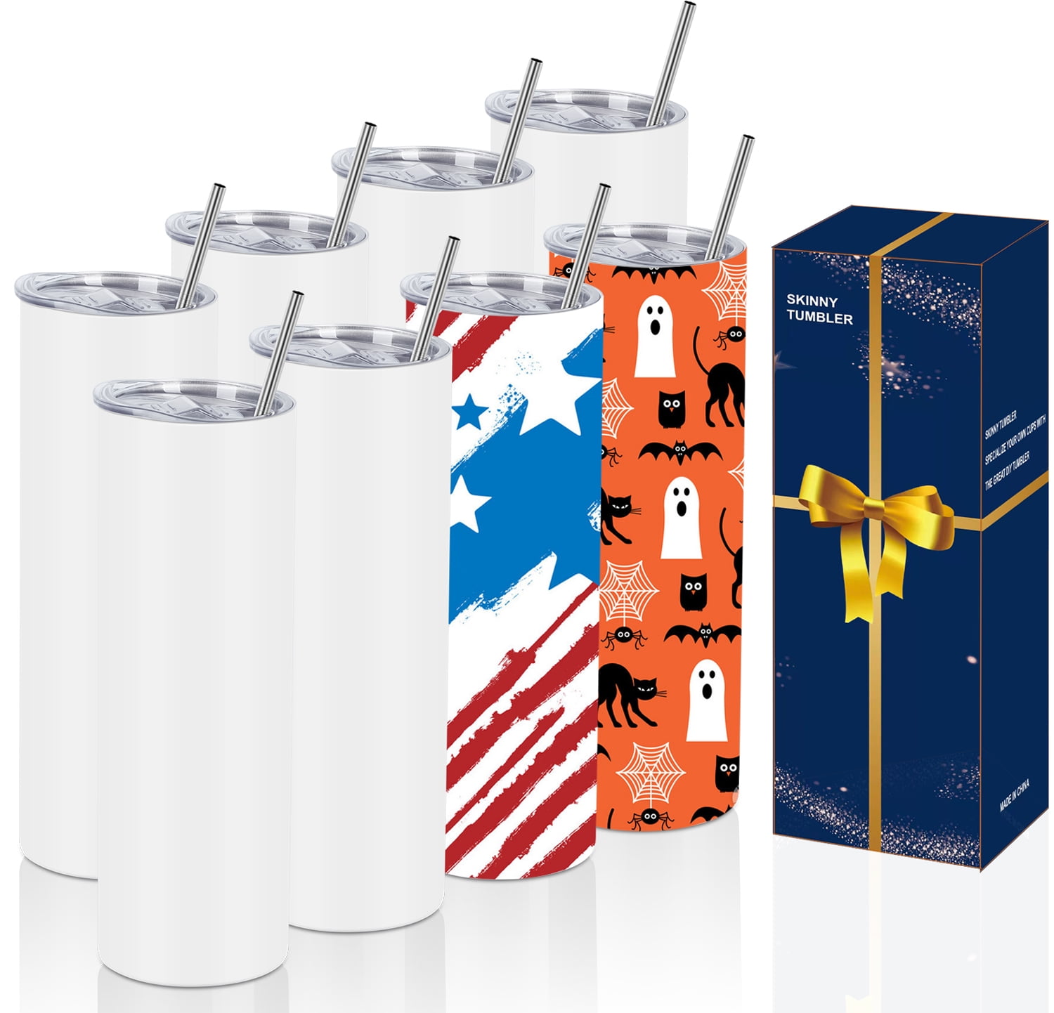 https://i5.walmartimages.com/seo/8-Pack-Straight-Sublimation-Tumblers-Set-20-Oz-Skinny-Stainless-Steel-Skinny-Sublimation-Tumbler-Blank-With-Lid-Straw-Set-Individually-Boxed_758fba89-a2b3-46c9-a566-b887effc3e6c.d9da60f7fac895bdebabebdc8d5fa5f0.jpeg
