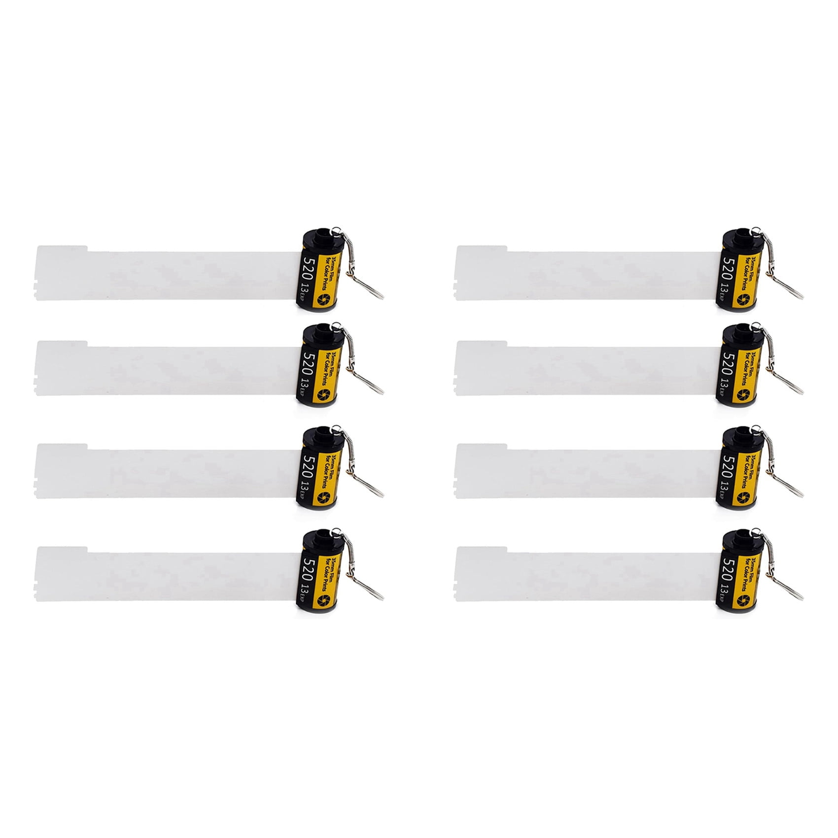 8 Pack Sublimation Memory Film Roll Keychain, Double Sided Sublimation