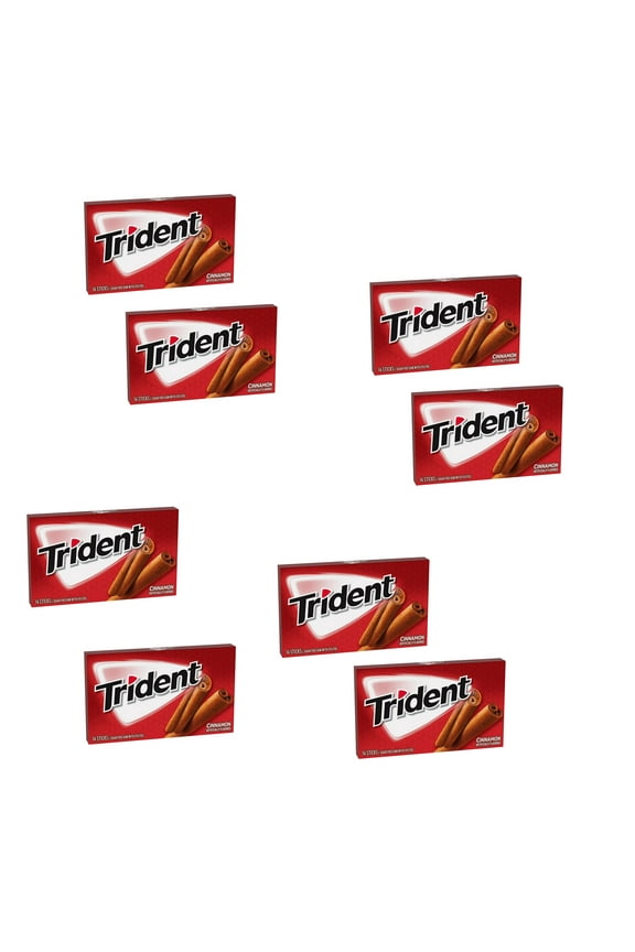 8 Pack Sugar-Free Chewing Gum | Multipack Cinnamon Flavoured Gum - 14 Pieces Per Pack | RADYAN