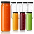 thumbnail image 1 of Syntic 8 Pack 20 oz Glass Juicing Bottles with Airtight Lids,Reusable Glass Juice Bottles Travel Water Cups - Tall Mason Jar for Juice, Boba, Smoothie, Vanilla Extract, 1 of 6
