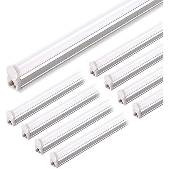 (8 Pack T5 LED Shop Light, 4FT, 2200lm, 5000K, 20W, Utility Shop Light ...