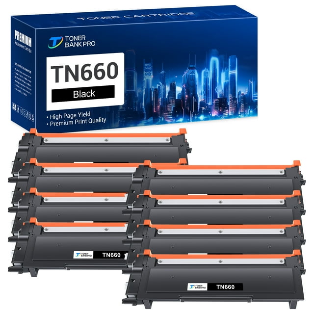 8 Pack Tn660 Toner Cartridge Replacement Compatible For Brother Tn660 Tn 660 Hl L2300d Hl 4053