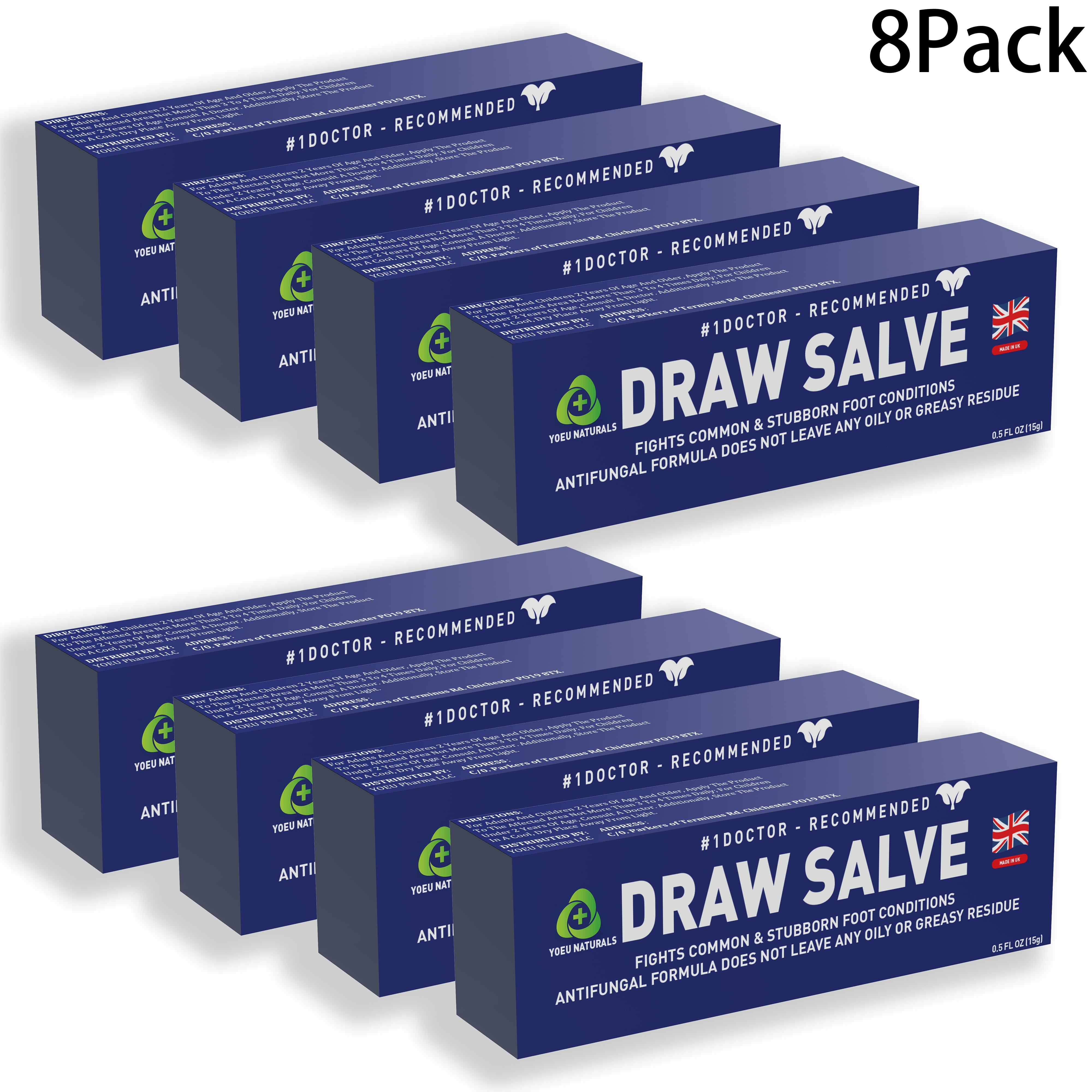 8 Pack Tea tree oil cream Antifungal cream, itchy foot relief, Jock