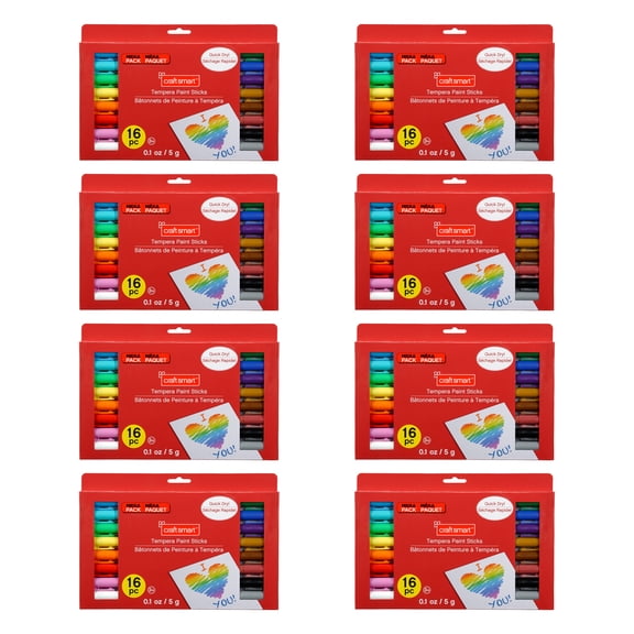 Craft Smart Tempera Paint Sticks, 8 Pack
