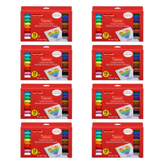 Craft Smart Tempera Paint Sticks, 8 Pack