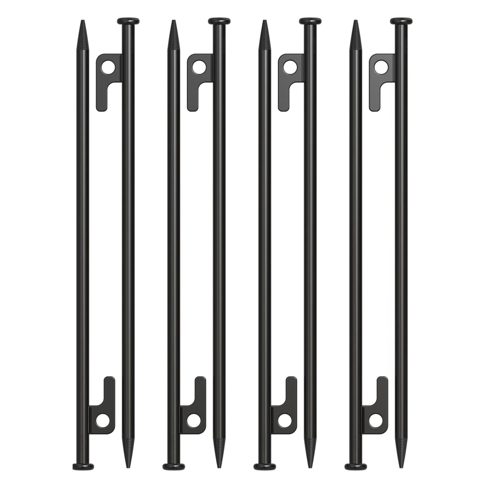 8 Pack Tent Stakes Heavy Duty Metal Tent Pegs for Camping Steel Tent Stakes 16 inch Unbreakable and Inflexible