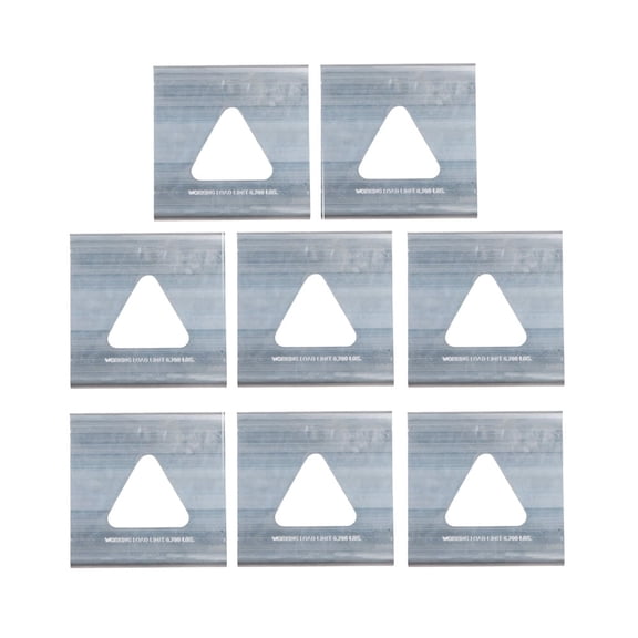 8 Pack Tie-down Triangle J-hook for Reitnouer Flatbed and Step Deck Trailers 6,700 Lbs WLL - Steel Durable Cargo Securement for Trailers, Trucks, and Large Loads