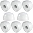 thumbnail image 1 of 8 Pack Toilet Bolt Caps Decorative. White Plastic Toilet Caps for Bottom of Toilet. Height 0.84" Push-On Toilet Bowl Bolt Caps Covers for Home Office, 1 of 5