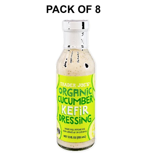 8 Pack Trader Joe’s Organic Cucumber Kefir Dressing Refreshing