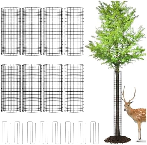8 Pack Tree Trunk Protector Guards, Tree Trunk Protector from Animals ...