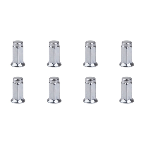 (8 Pack) Tusk Flat Base Lug Nut 10mm x 1.25mm Thread Pitch w/14mm Head Chrome For Can-Am Defender HD5 2017-2021