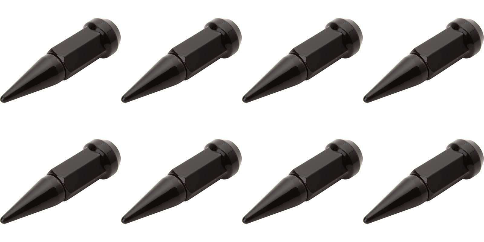 (8 Pack) Tusk Spike Tapered Lug Nut 12mm x 1.25mm Thread Pitch Black For YAMAHA Wolverine X4 850 R-Spec 2022