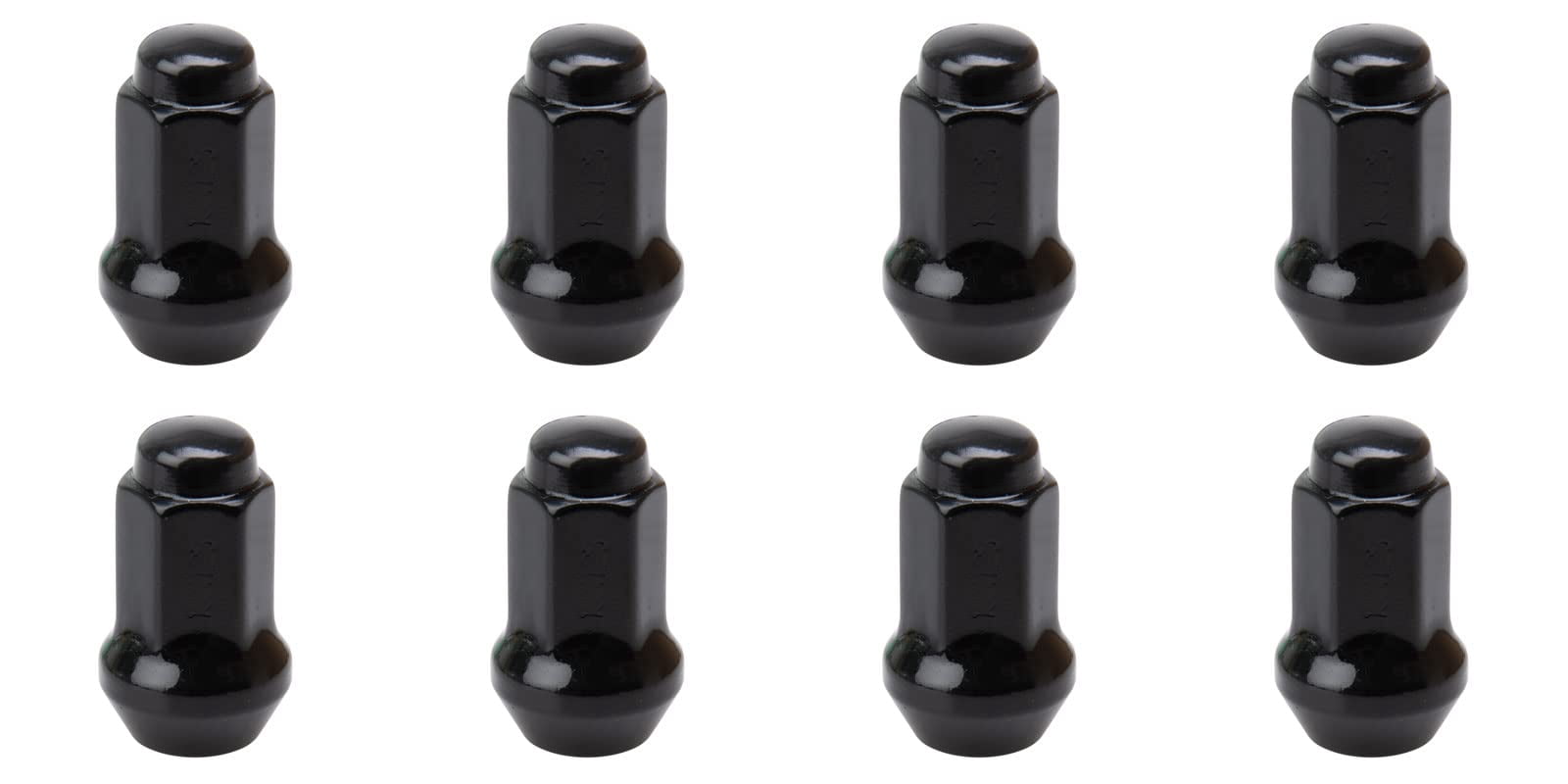 (8 Pack) Tusk Tapered Lug Nut 10mm x 1.25mm Thread Pitch w/14mm Head Black For Kymco UXV 700i 2014-2015