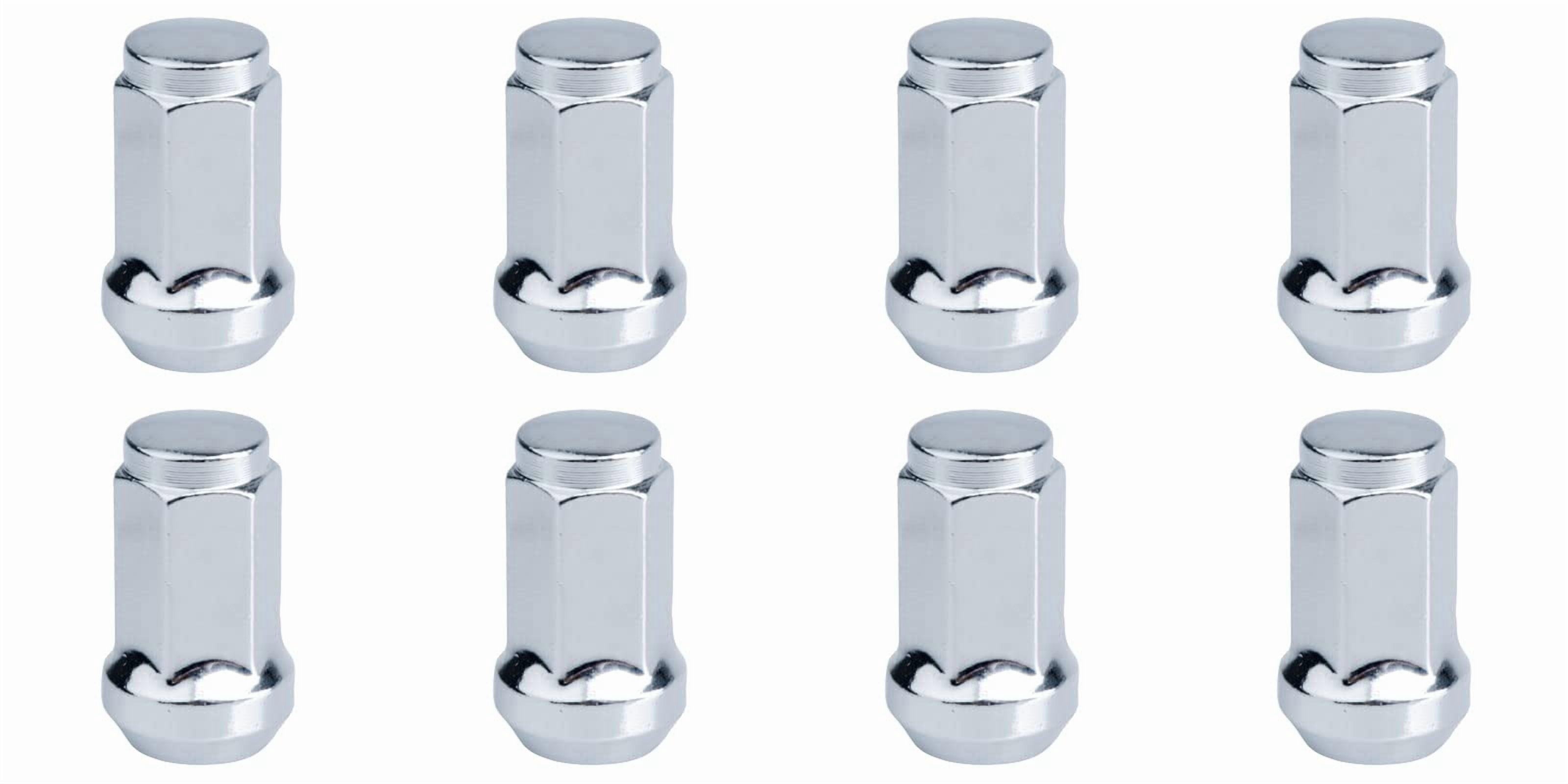 (8 Pack) Tusk Tapered Lug Nut 10mm x 1.25mm Thread Pitch w/14mm Head Chrome For KYMCO UXV 500i 2012-2015