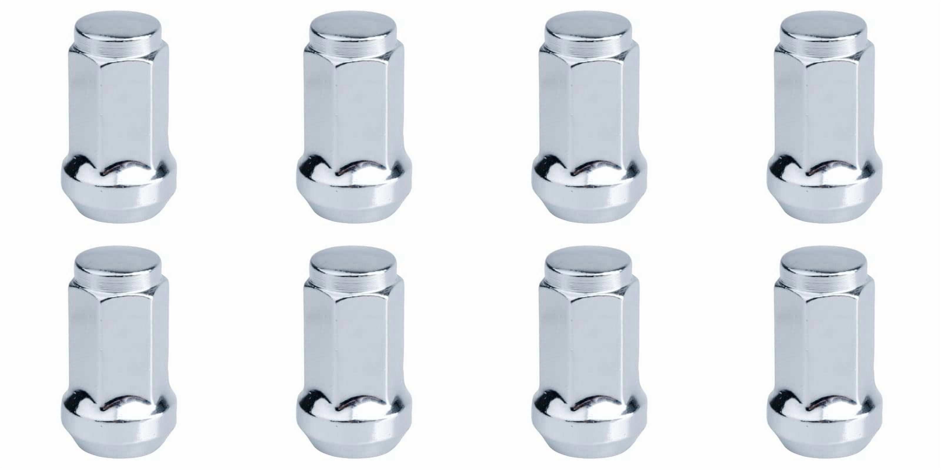 (8 Pack) Tusk Tapered Lug Nut 10mm x 1.25mm Thread Pitch w/14mm Head Chrome For KYMCO UXV 700i SP 2014