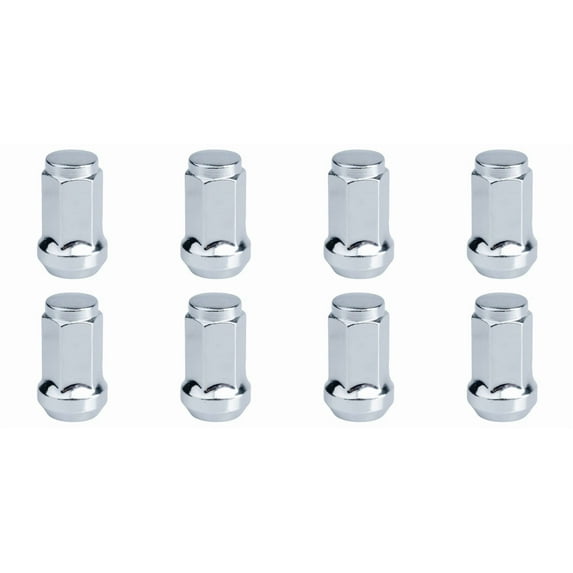 (8 Pack) Tusk Tapered Lug Nut 12mm x 1.25mm Thread Pitch Chrome For Yamaha Wolverine X4 850 R-Spec 2022-2024