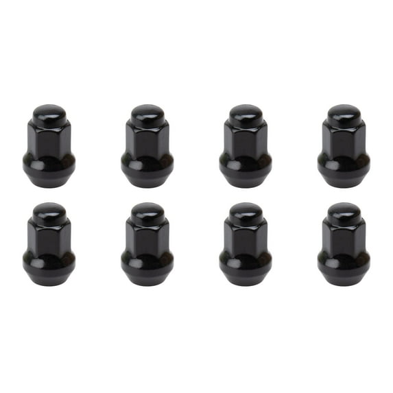 (8 Pack) Tusk Tapered Lug Nut 3/8 inch with 14mm Head Black for Polaris Ranger 700 HD 2009