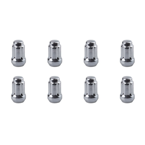 (8 Pack) Tusk Tapered Spline Drive Lug Nut 12mm x 1.50mm Thread Pitch Chrome For Can-Am Maverick R Max X RS 2025
