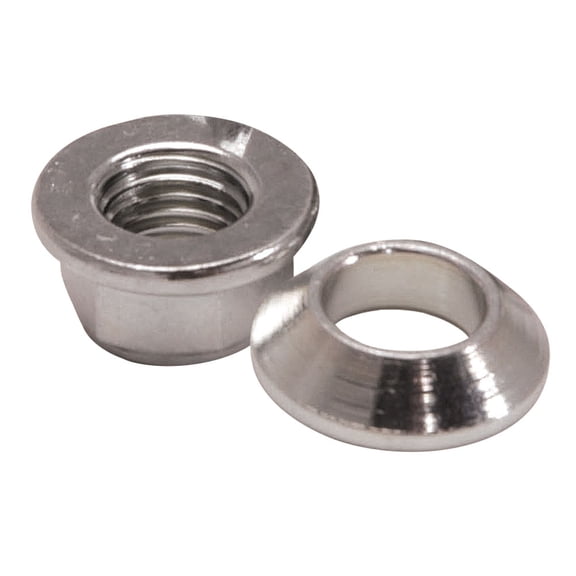 (8 Pack) Tusk Universal Chrome Flange/Tapered Locking Lug Nut 10mm x 1.25mm Thread Pitch For BOMBARDIER Quest 650 4x4 2002-2004