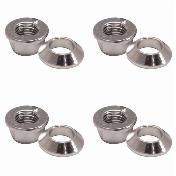 (8 Pack) Tusk Universal Chrome Flange/Tapered Locking Lug Nut 10mm x 1.25mm Thread Pitch For CAN-AM Outlander 570 Mossy Oak 2022