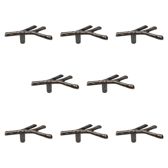 8 Pack Twig Knobs Tree Branch Handles Drawer Knobs Zinc Alloy Pulls Furniture Dresser Pull Handles Door Knobs For Cabinets - bronze