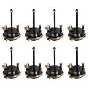 (8 Pack) Type 24 Service Brake Chamber w/Mounting Hardware & Clevis Assembly Replaces 24SC, Bendix 288809 225926 800825, Freightner 19QE486 HDX SC24L