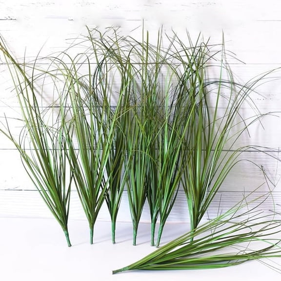 8 Pack UV Resistant Artificial Wheat Grass Stems, Tall Faux Greenery Shrubs for Indoor Outdoor Home Decor