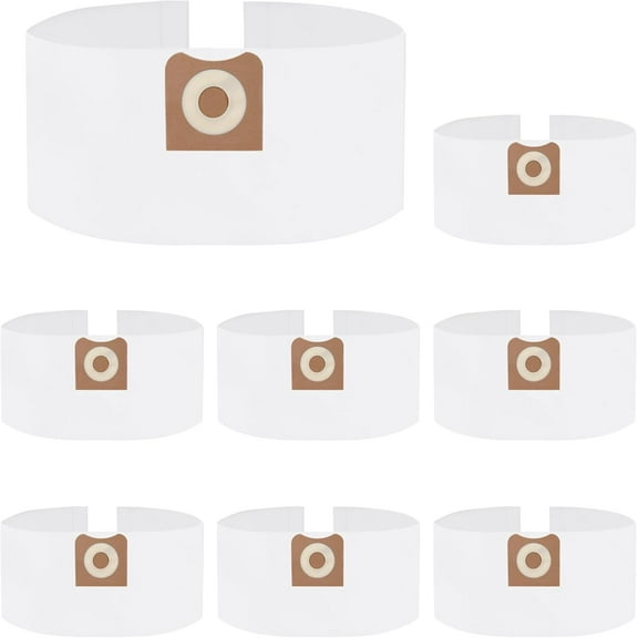 8 Pack VF3501 Filter Bags ,Compatible with Ridgid and Workshop 3 to 4.5 Gallon Shop Vacuum Replacement Part VF3501 23738 WS32045F WD40500 WD40700 WD40501 WD45500 WD45220