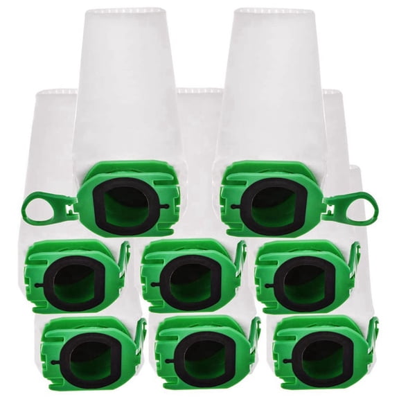 8 Pack Vacuum Cleaner Bags for Kobold VB100 VB 100 FP100 100 Cordless Vacuum Cleaner Spare Parts Bags,8 x dust bags,white & green
