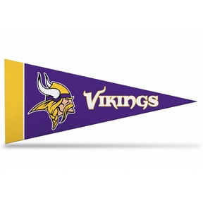 8 Pack Vikings Mini Pennants, 4" x 9"