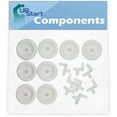 thumbnail image 1 of 8-Pack WD35X21038 Lower Rack Wheel Kit Replacement for Kenmore / Sears 3631444195 Dishwasher - Compatible with WD35X21038 Lower Rack Roller Wheel - UpStart Components Brand, 1 of 4