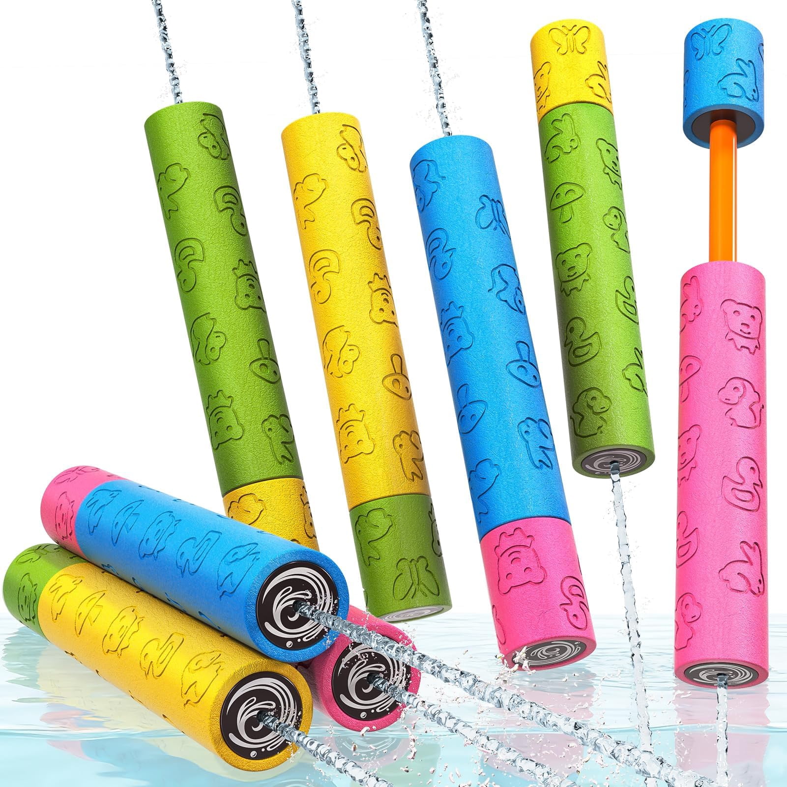 8 Pack Water Squirt Toys Pool Beach Outdoor Party Swimming Games