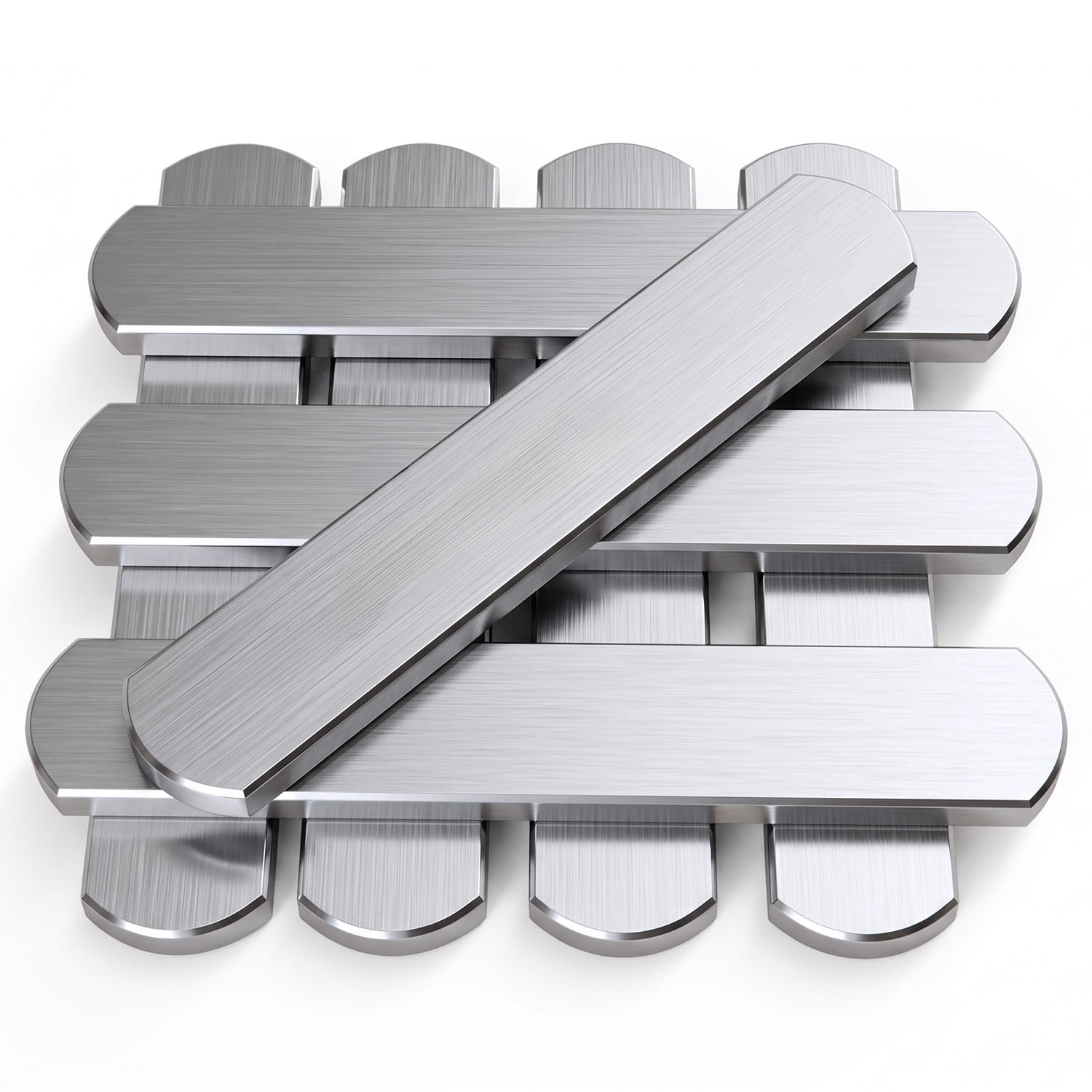 8-Pack Weighted Vest Steel Plates, 5.9" x 1"Steel Plates for Weighted Vest, Load Bearing Steel Plates for Weighted Vests, Ankle & Wrist Weights, Rucking and Strength Training (3.5 lbs)