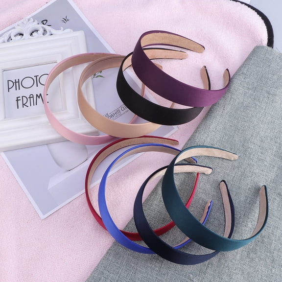 8 Pack Women Girls Wide Headbands 5 Colors Hair Accessory Hair Bands Non-Slip Head Bands